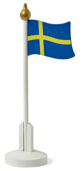Flagga - Bordsdekoration, H 32 cm - Blå