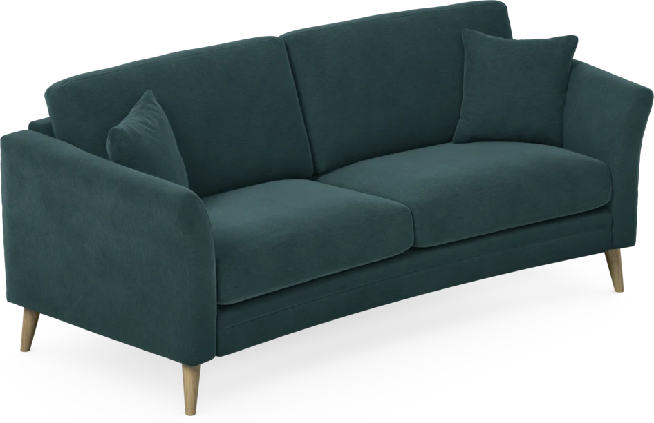 Eden - 2,5-sits soffa svängd - Blå