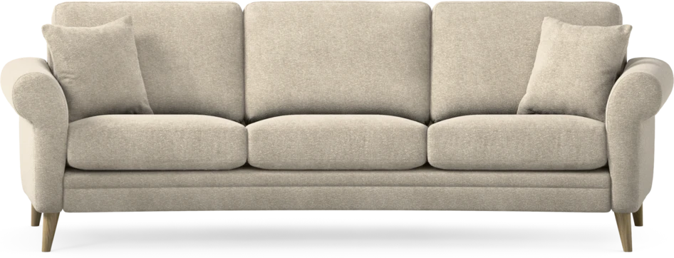 Eden - 3-sits soffa svängd - Beige