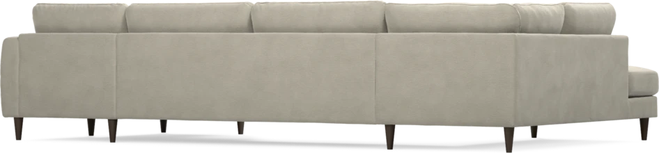 Bridge - 3-sits soffa med divan vänster och schäslong höger - Brun
