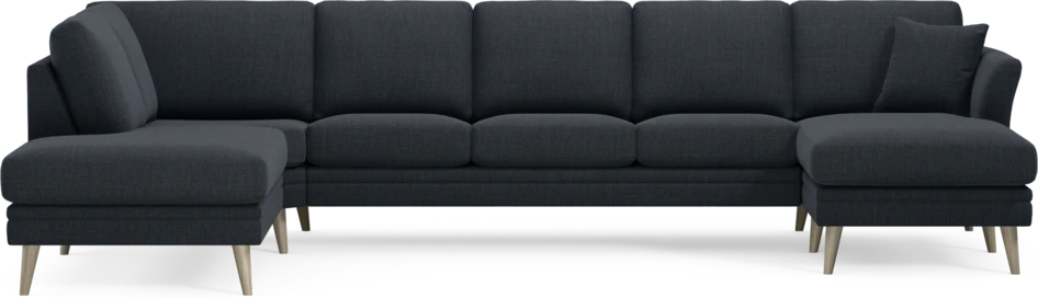 Eden - 3-sits soffa med divan vänster och schäslong höger - Blå