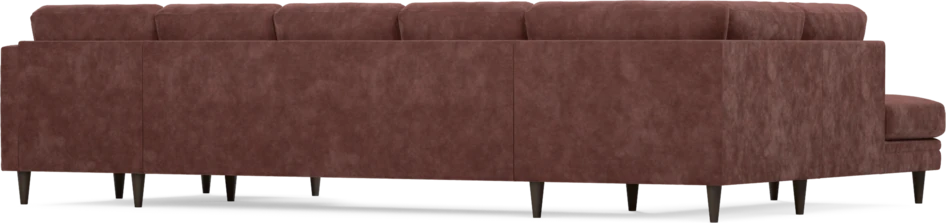 Eden - 3-sits soffa med divan vänster och schäslong höger - Röd