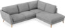 Madison Lux - 2-sits soffa med divan höger - Vit