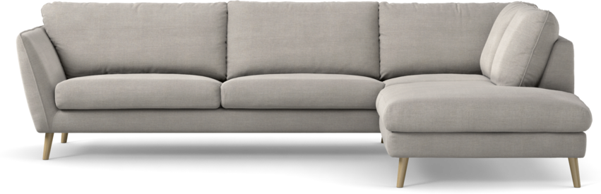 Madison Lux - 3-sits soffa med divan höger - Grå
