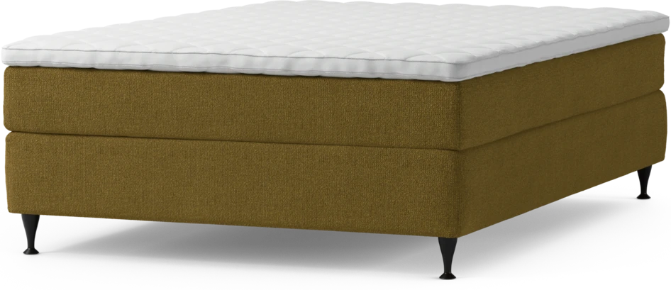 Delux Sense - Kontinentalsäng, enkelsäng 140 cm med bäddmadrass och sängben