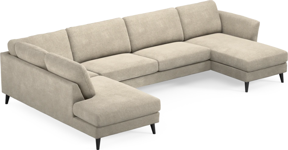 Bridge - 3-sits soffa med divan vänster och schäslong höger - Beige