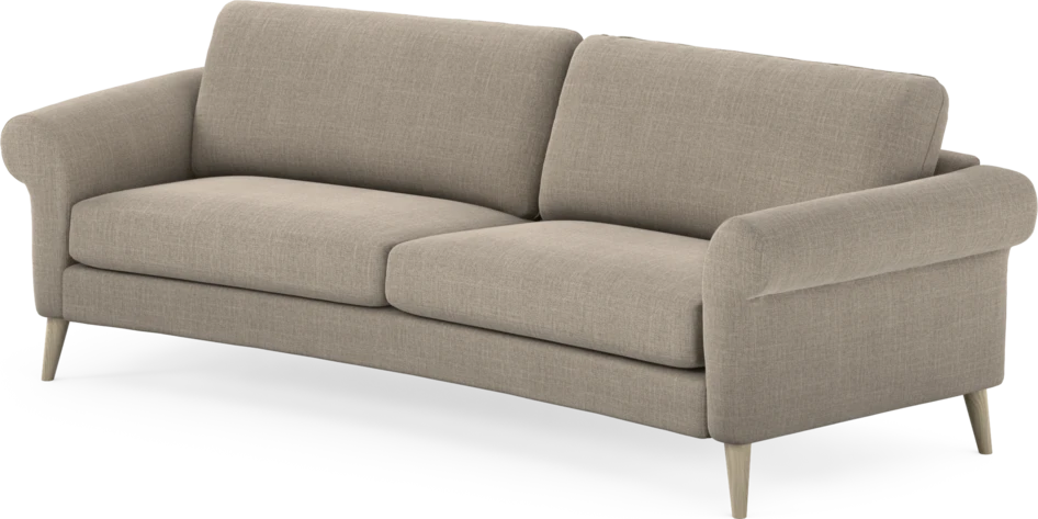 Bridge - 3-sits soffa svängd - Beige
