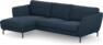 Madison Lux - 2-sits soffa med schäslong vänster - Blå