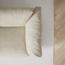 Cherrie - 3-sits soffa, hel dyna, fast klädsel - Beige