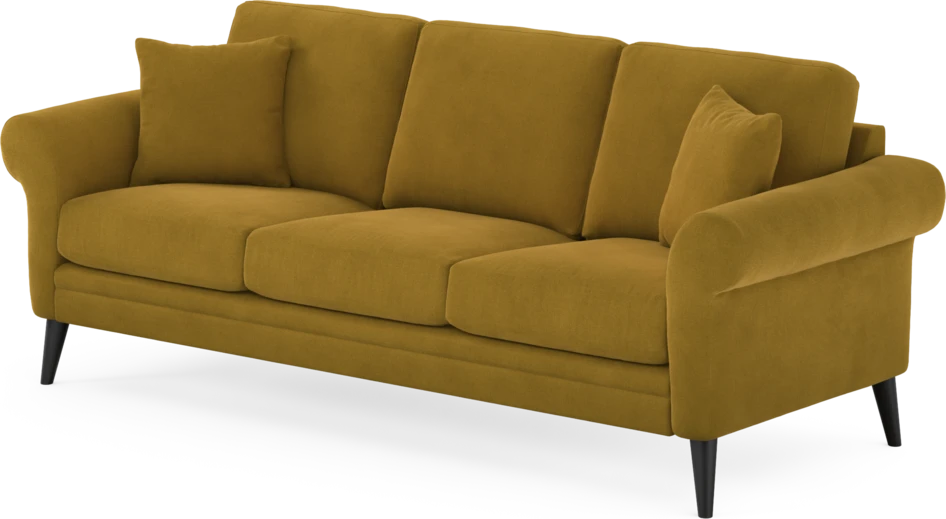 Eden - 3-sits soffa - Gul