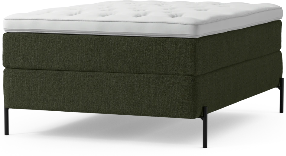 Delux Exclusive - Kontinentalsäng, enkelsäng 140 cm med bäddmadrass och sängben