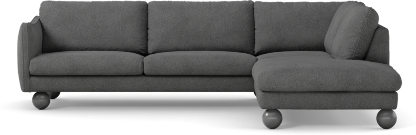 Madison Lux - 3-sits soffa med divan höger - Vit