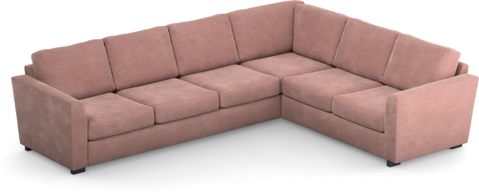 Friday - Hörnsoffa, 3+2-sits - Rosa