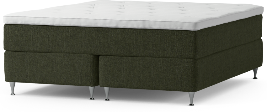 Delux Exclusive - Kontinentalsäng, dubbelsäng med bäddmadrass och sängben