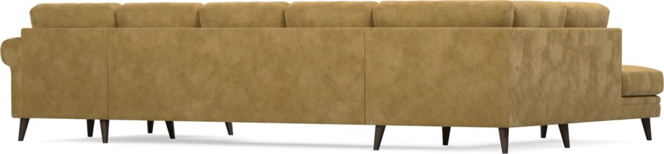 Eden - 3-sits soffa med divan vänster och schäslong höger - Gul