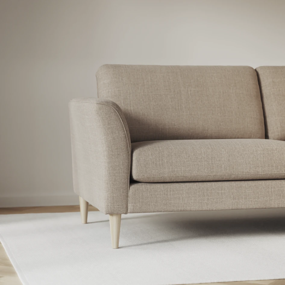 Bridge - 3-sits soffa svängd - Beige