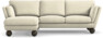 Madison Lux - 2-sits soffa med schäslong vänster - Vit