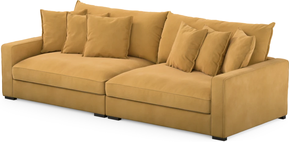 Rossi - 4-sits soffa - Gul
