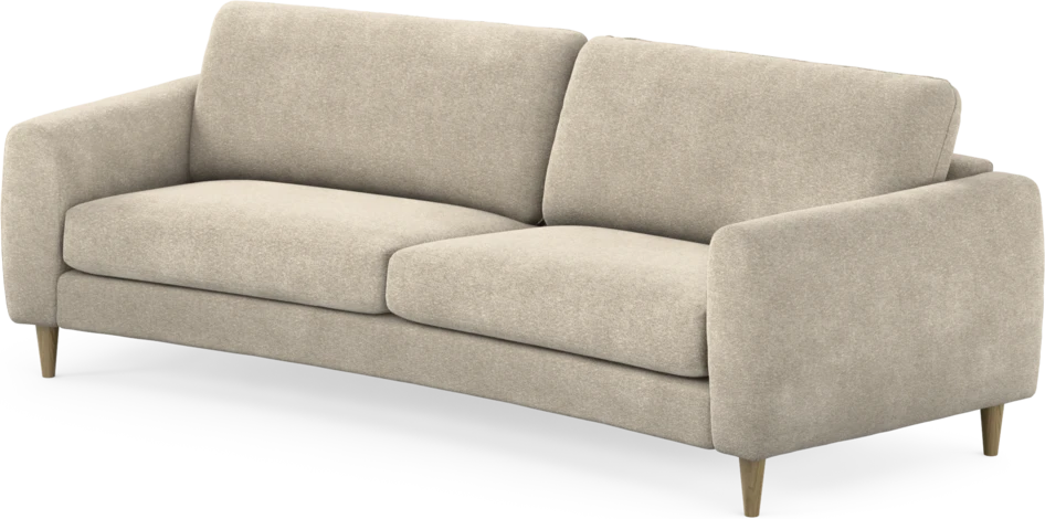Bridge - 3-sits soffa svängd - Beige