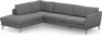 County - 2,5-sits soffa med divan vänster - Grå
