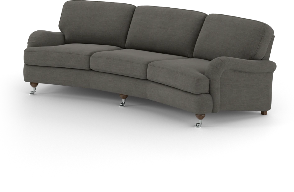 Oxford - 3-sits soffa svängd - Grå