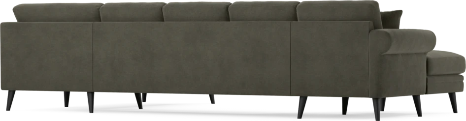 Eden - 3-sits soffa med schäslong vänster och divan höger - Grå