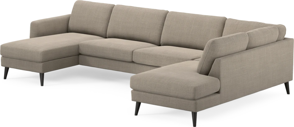 Bridge - 3-sits soffa med schäslong vänster och divan höger - Beige