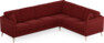 Eden - Hörnsoffa, 3+2-sits - Röd