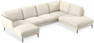 Madison - 2-sits soffa med schäslong vänster och divan höger - Vit