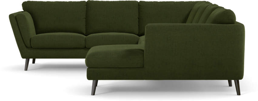 Madison Lux - Hörnsoffa med schäslong höger - Grön