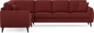 Eden - Hörnsoffa, 2+3-sits - Röd