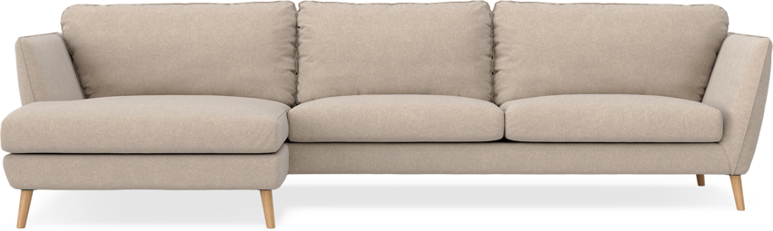 Madison - 3-sits soffa med schäslong vänster - Beige