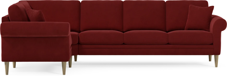 Eden - Hörnsoffa, 1+3-sits - Röd
