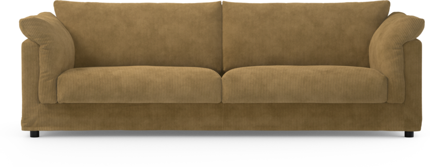 Cherrie - 4-sits soffa med kappa - Gul