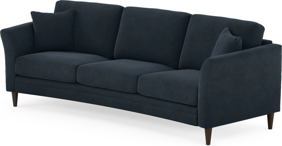 Eden - 3-sits soffa svängd - Blå