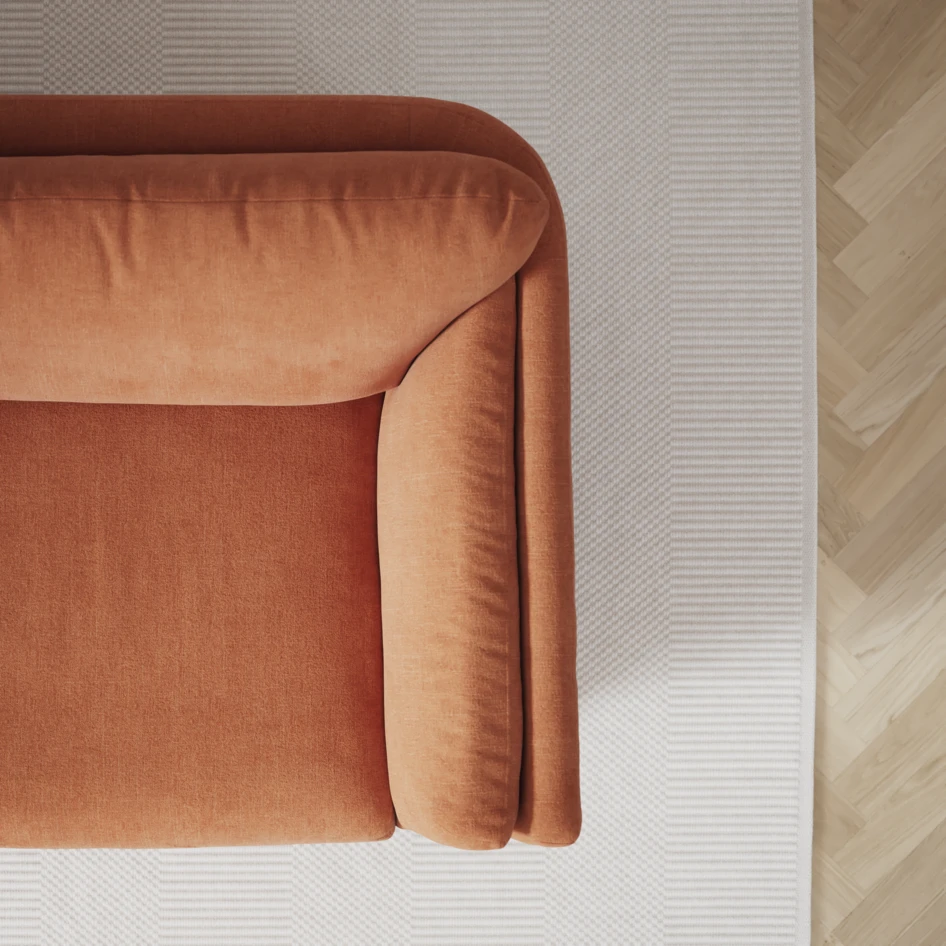 Madison Lux - Hörnsoffa 2+3-sits, hörn 1 - Orange