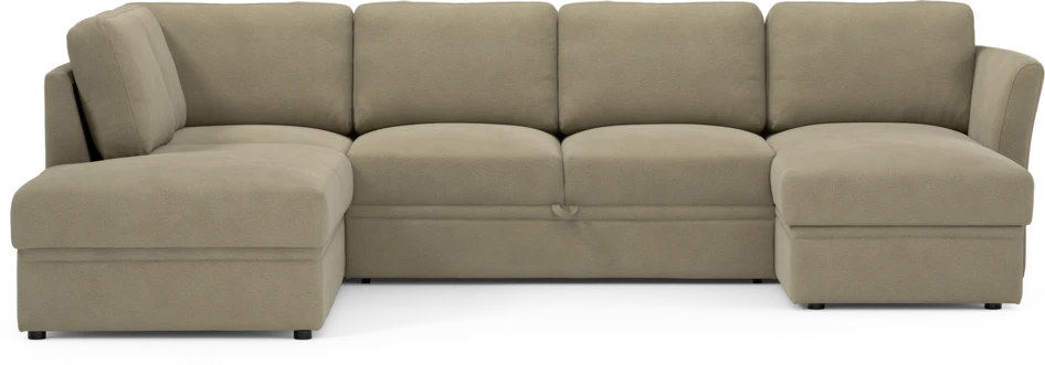 Öland - Bäddsoffa med divan vänster och schäslong höger - Beige