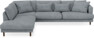 Harper - 3-sits soffa med divan vänster - Grå