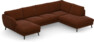 Madison Lux - 2-sits soffa med schäslong vänster och divan höger - Orange