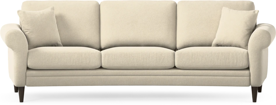 Eden - 3-sits soffa svängd - Beige
