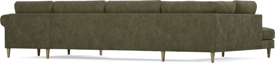 Bridge - 3-sits soffa med divan vänster och schäslong höger - Grön