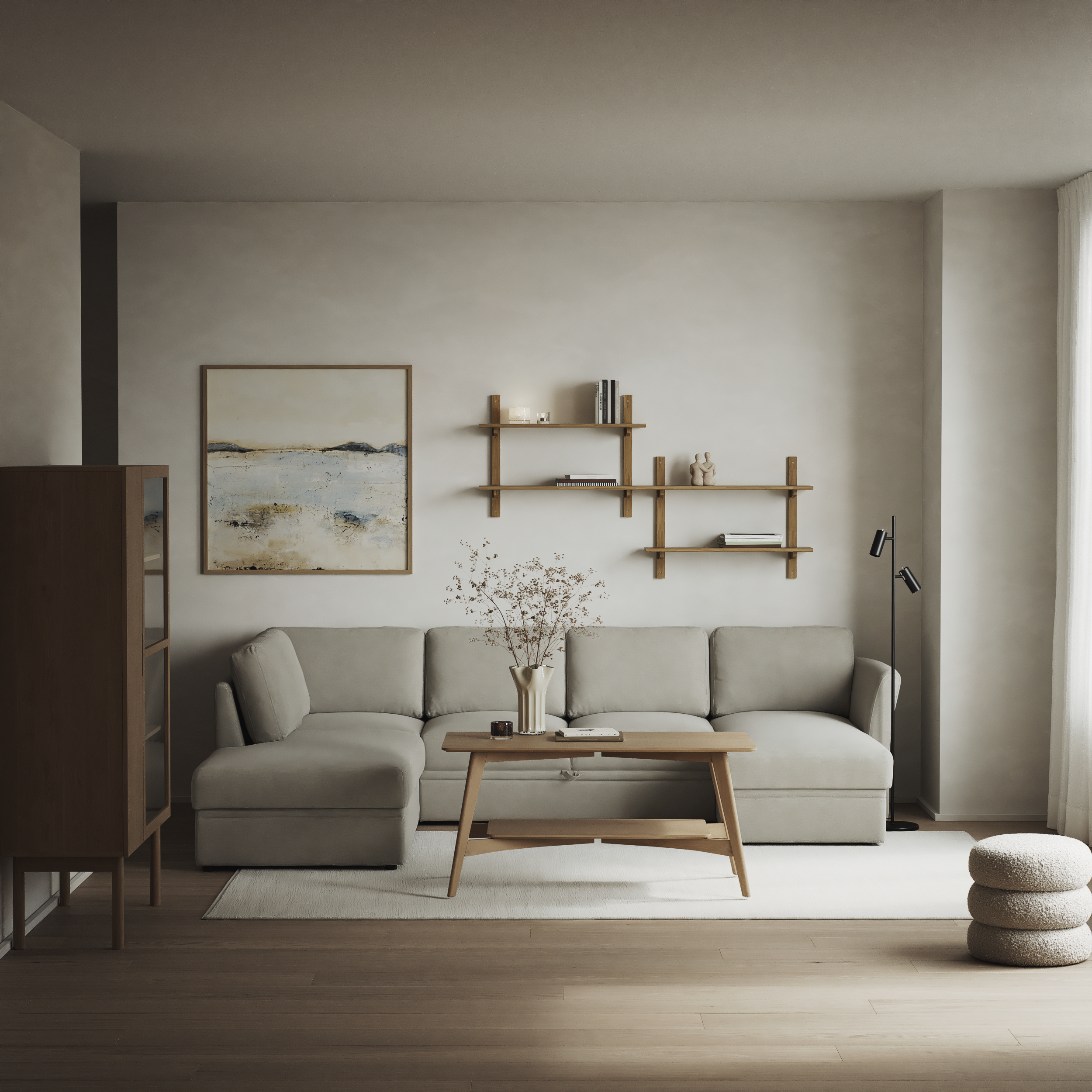 Öland - Bäddsoffa med divan vänster och schäslong höger - inspiration