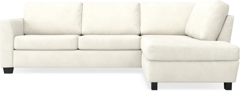 Friday - 2,5-sits soffa med divan höger - Vit