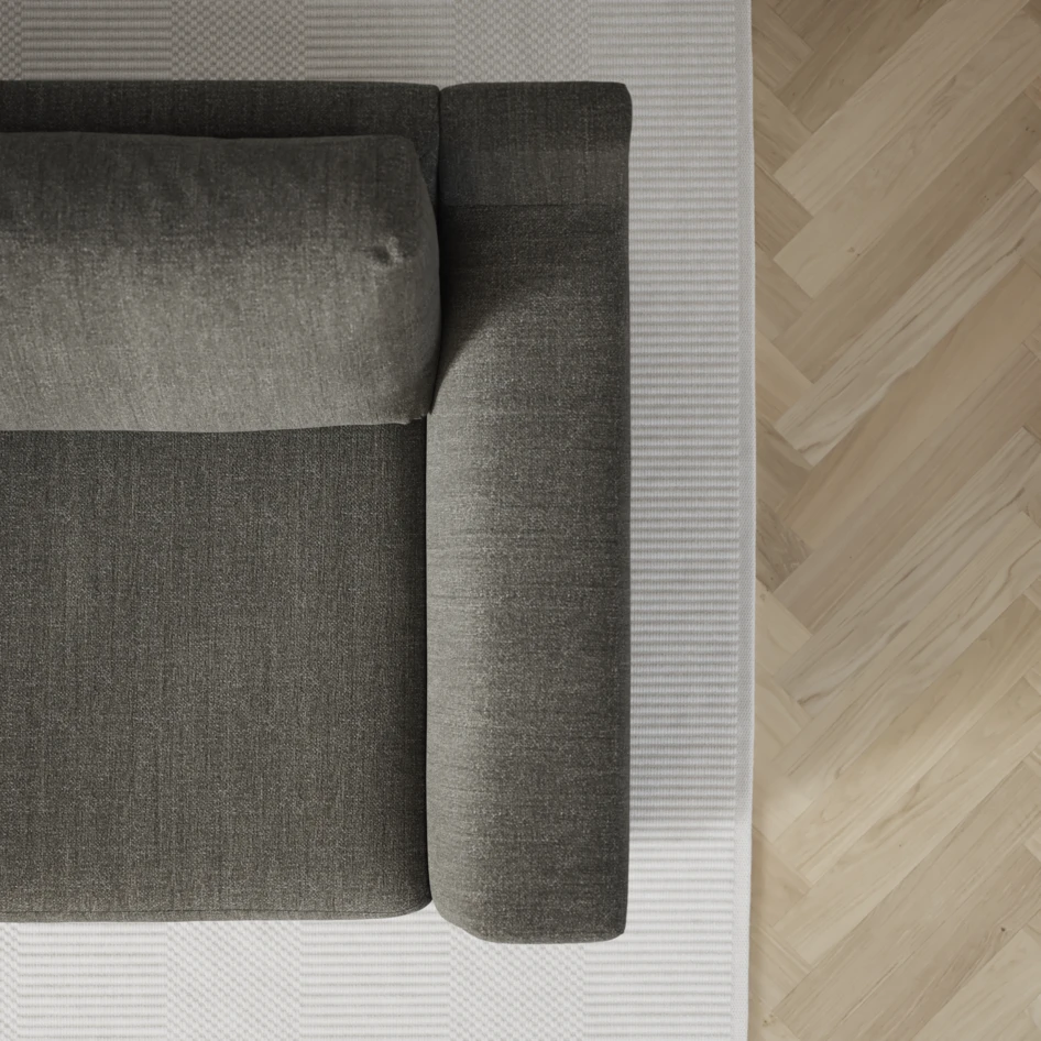 Friday - 2,5-sits soffa med divan höger - Grå