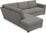 Friday - 2,5-sits soffa med divan vänster - Grå