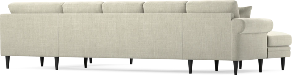 Eden - 3-sits soffa med schäslong vänster och divan höger - Beige