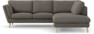 Madison - 2-sits soffa med divan höger - Brun