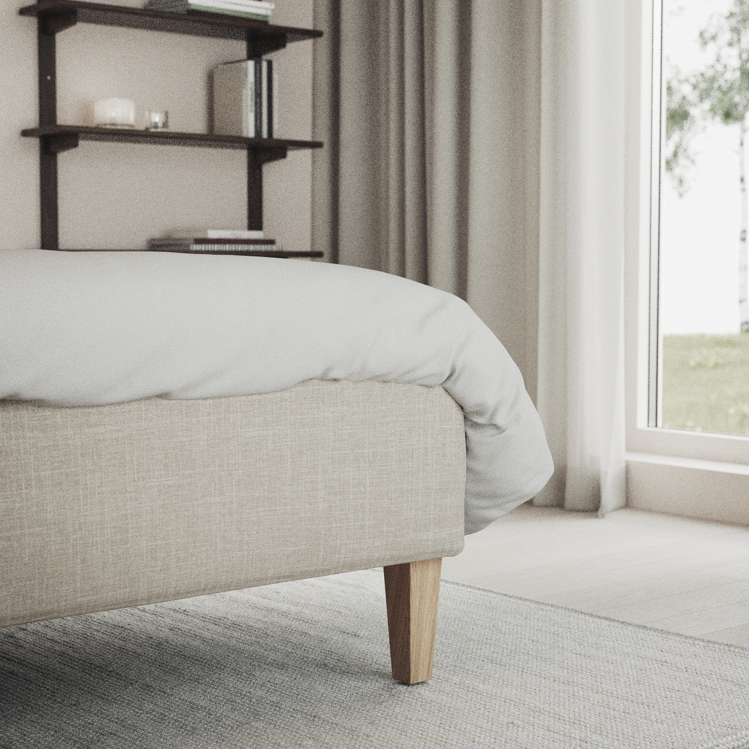 Delux Sense - Ställbar säng, enkelsäng med bäddmadrass och sängben - inspiration