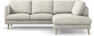 Madison - 2-sits soffa med divan höger - Vit
