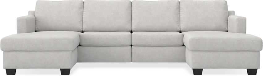 Friday - 2-sits soffa med två schäslonger - Grå